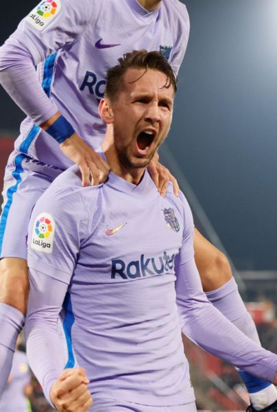 Luuk de Jong anotó el 0-1 para la victoria del mermado Barcelona ante Mallorca.