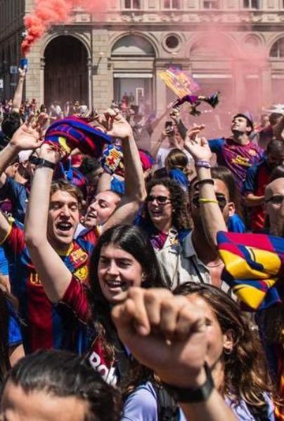 Aficionados del FC Barcelona