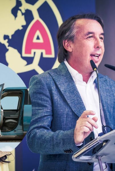 Emilio Azcárraga y la lujosa camioneta con la que llegó a la junta de dueños de la Federación Mexicana de Futbol. (Twitter)