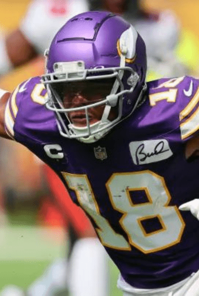 NFL: Justin Jefferson no ha llegado a un acuerdo con los Vikings y se vio molesto con la derrota contra Bucs